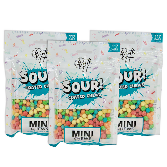 Worth It Sour Chews - 3 Packs and Singles