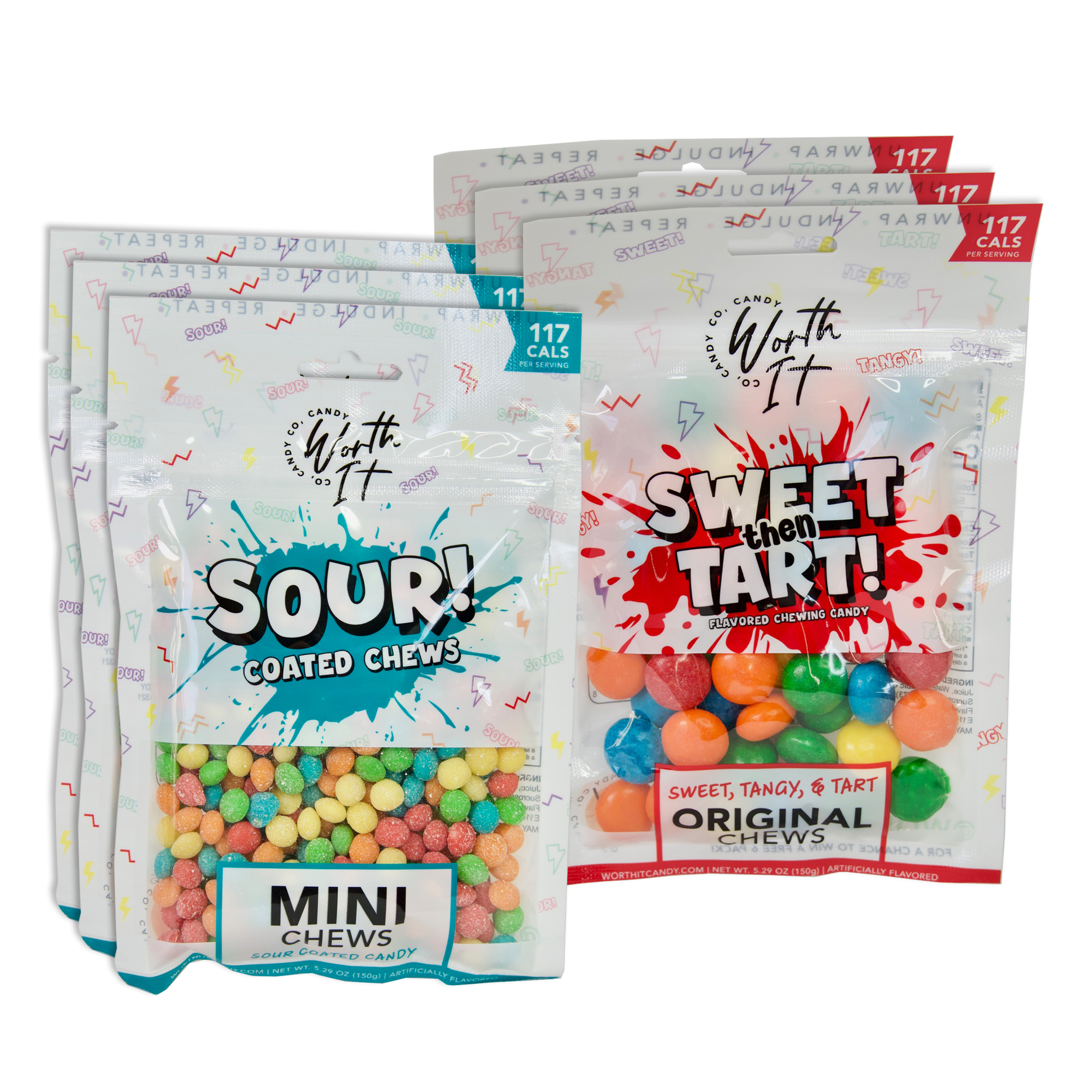 Worth It Sour Chews - 6 Pack