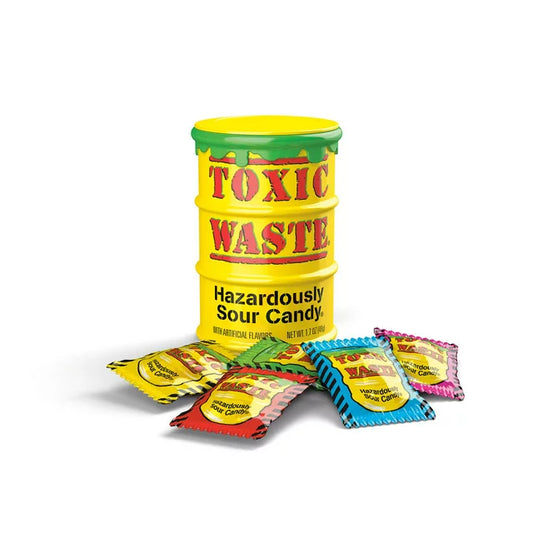 Toxic Waste Super Sour Yellow Drums