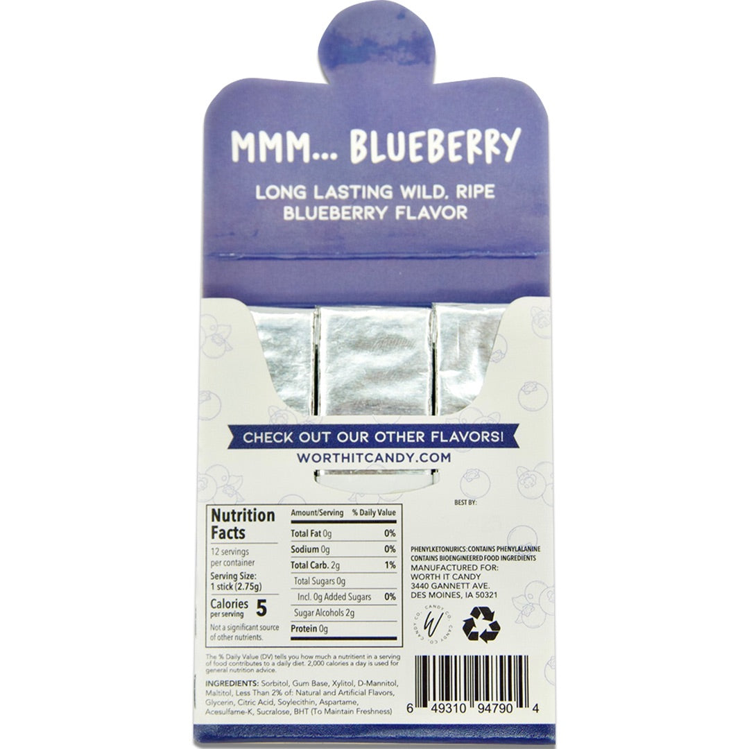 Sugar-Free Blueberry Gum